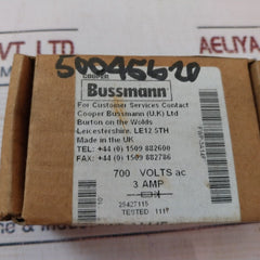 Bussmann Fwp-3A14Fa Fuse 3Amp 700V