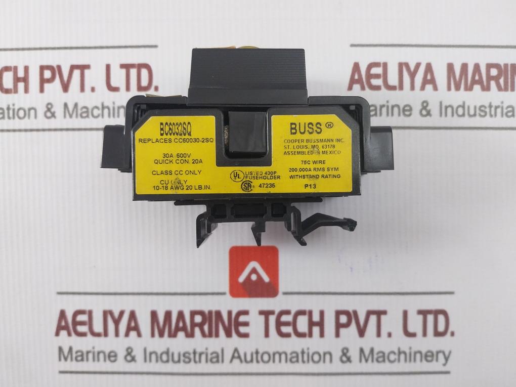 Bussmann Sami-7I Fuse Holder With Block Cover 600V-30A...