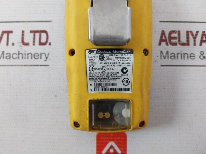 Bw Technologies Mc-xwhm-y-eu Multi-gas Detector Eex Ia Iic T4 Kema 06 Atex 0056