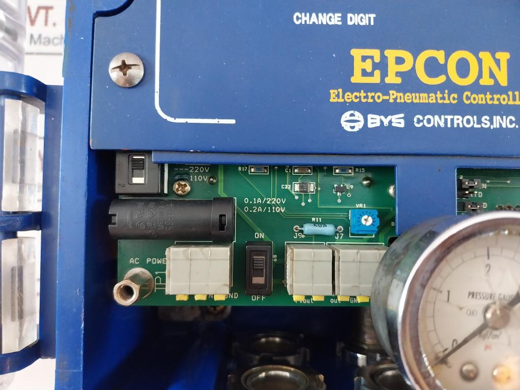 By Controls Epcon Electro-pneumatic Controller Ac98-122V 48-66Hz 0.2A 0-4Kgf/Cm2