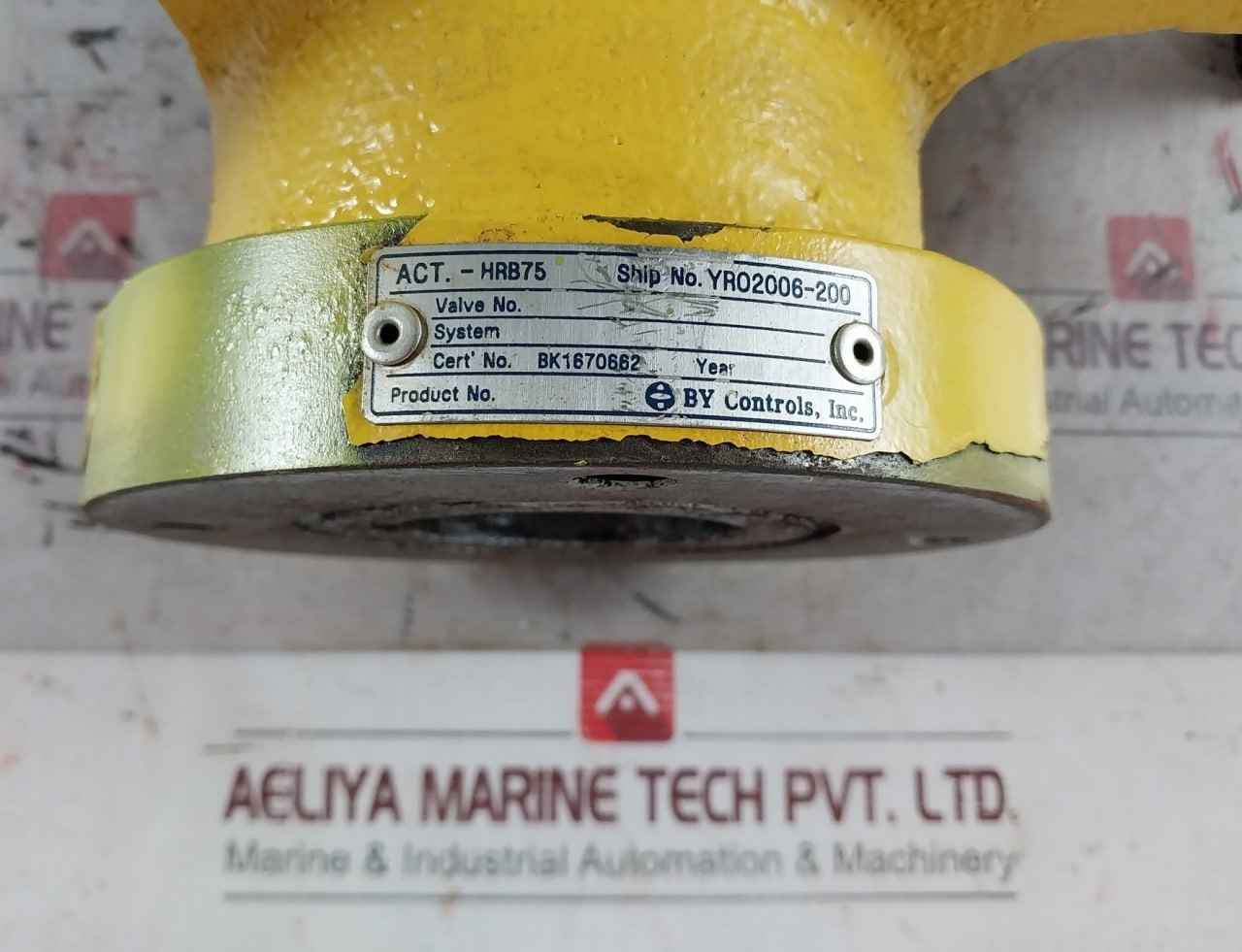 By Controls Hrb75 Double Acting Hydraulic Actuator 250Vdc Ip67