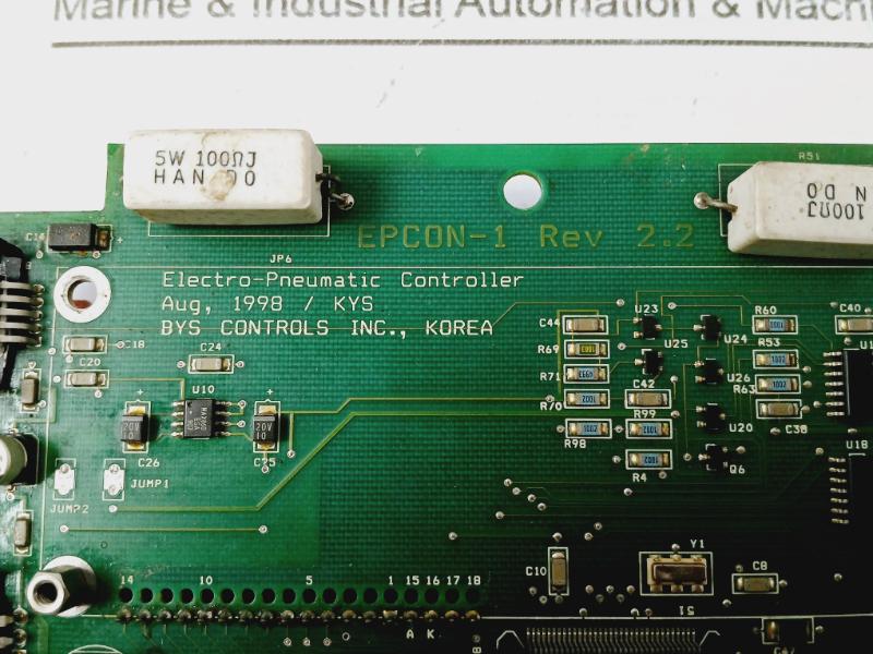 Bys Controls Epcon-1 Electro-pneumatic Controller Pcb 10Va 5Kvac 0-120V