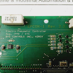 Bys Controls Epcon-1 Electro-pneumatic Controller Pcb 10Va 5Kvac 0-120V