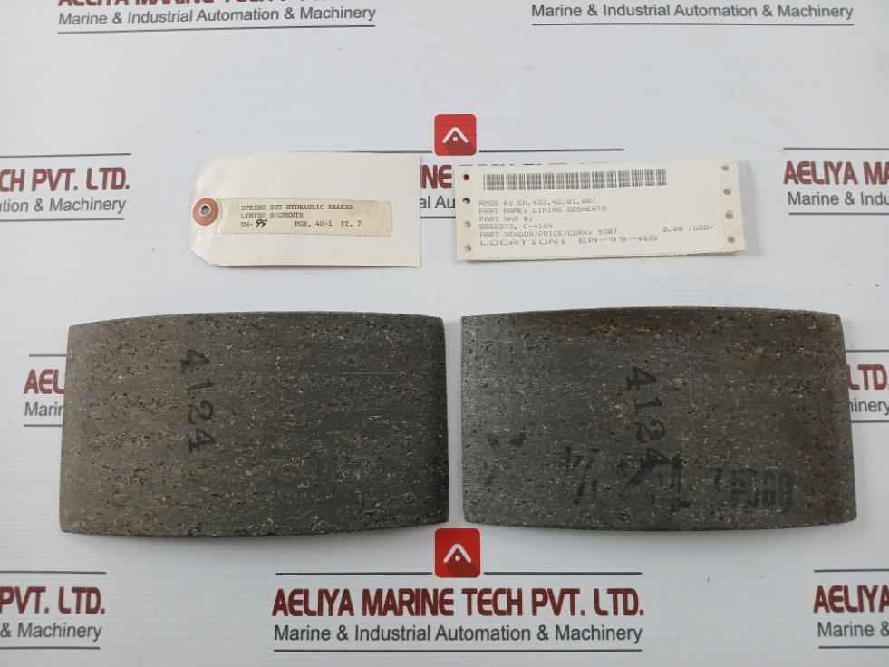 C-4124 Segments Brake Linings