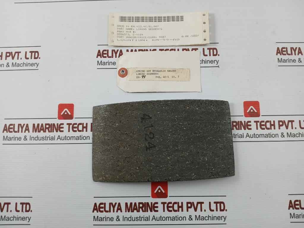 C-4124 Segments Brake Linings