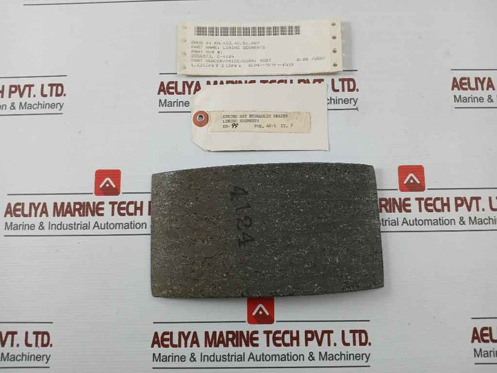 C-4124 Segments Brake Linings