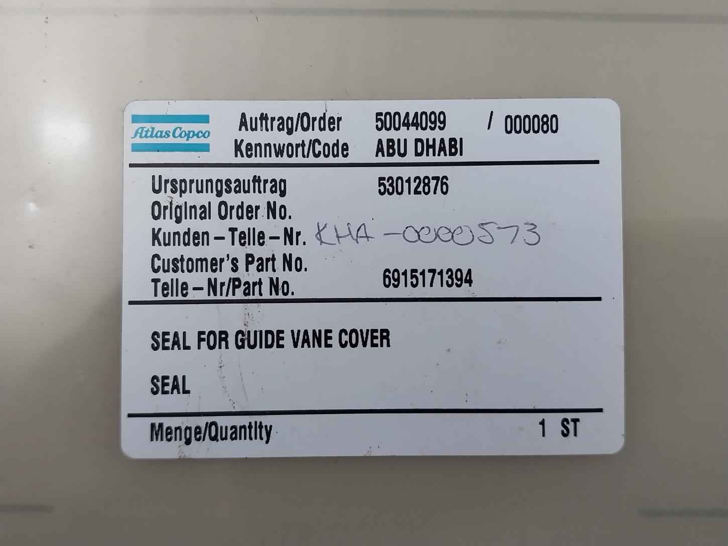 C-4400 Seal Gasket For Guide Vane Cover Brand Klingersil