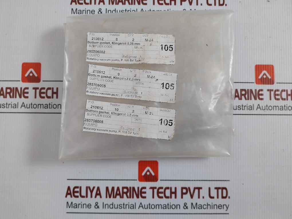 C-4430 Bottom Gasket Kit For Rotatory Vacuum Pump Klingersil (1 Kit = 6 Pcs)