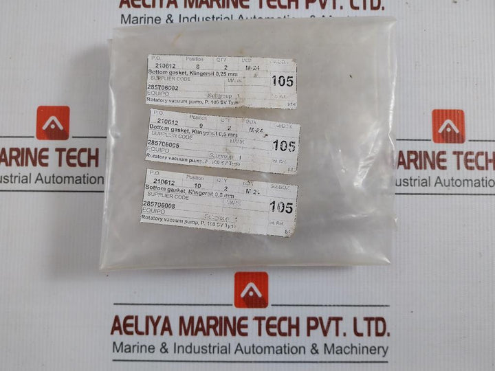 C-4430 Bottom Gasket Kit For Rotatory Vacuum Pump Klingersil (1 Kit = 6 Pcs)