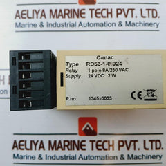 C-mac Rd53-1-0-024 Counting Relay 1345X0033