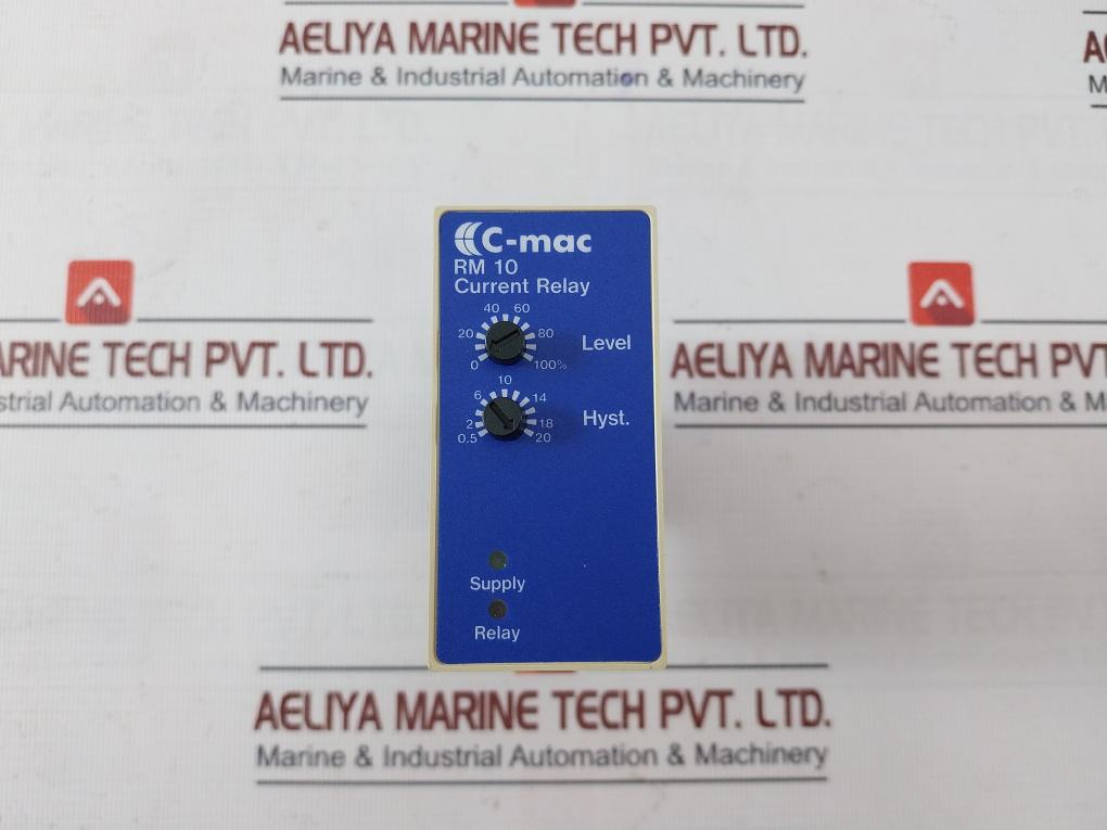 C-mac Rm10-1-1-230 Transducer Metering Current Relay 1 Pole 8A/250Vac 24Vdc/25Ma