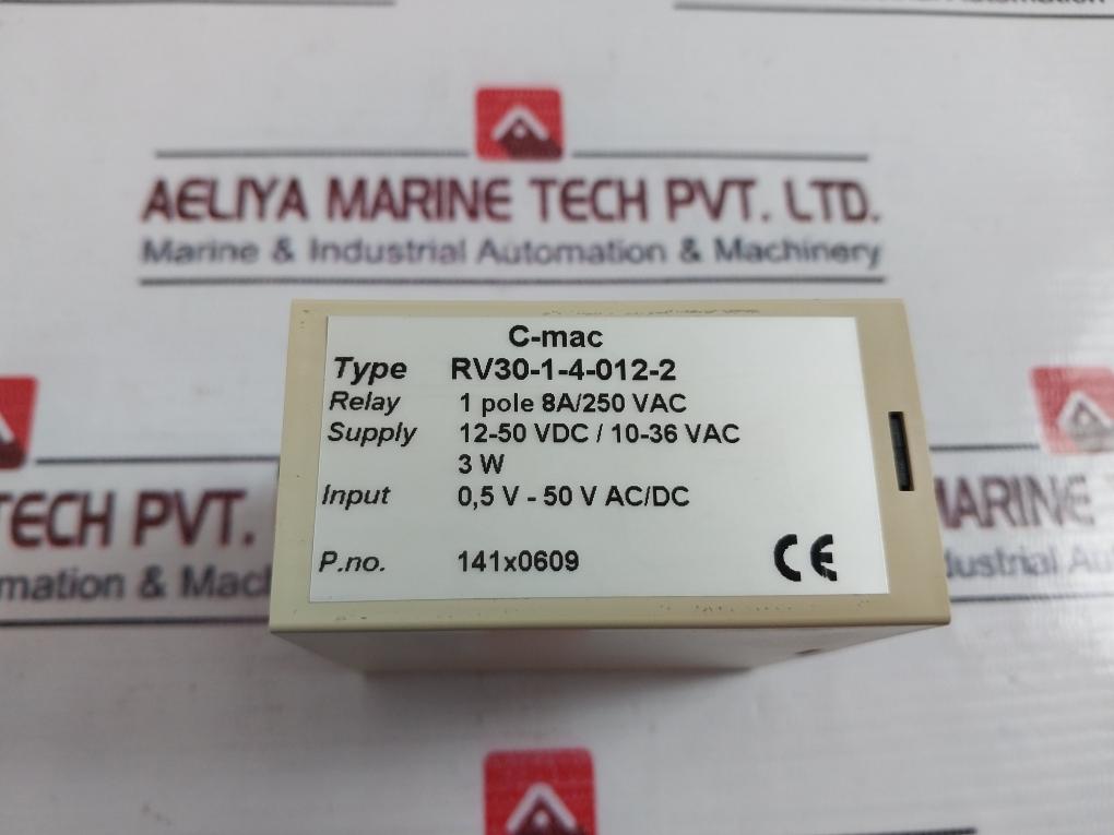 C-mac Rv30-1-4-012-2 Control Module 1 Pole 8A/250 Vac