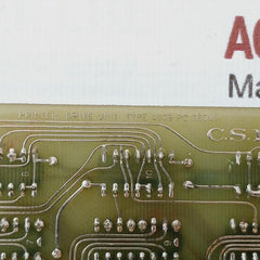 C.S.I. 4009 Printer Drive Unit/Printed Circuit Board Card Pc 76015