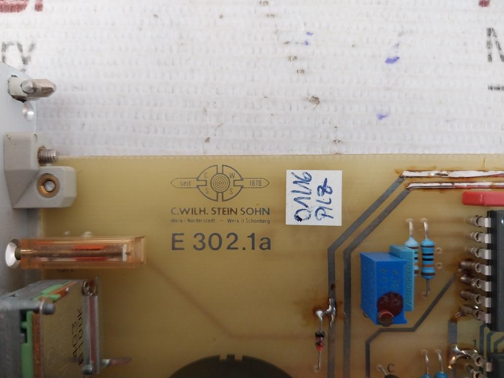 C.Wilh.Stein Sohn E 302.2 Alarm Storage Pc Board E 302.1A E 302.1B