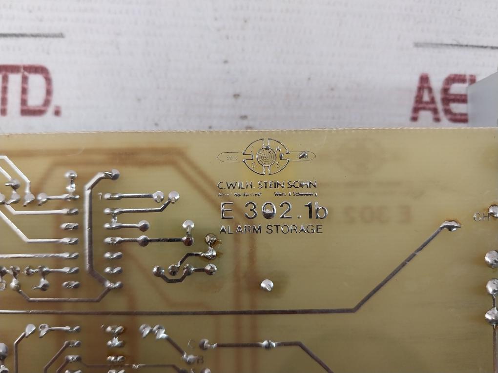 C.Wilh.Stein Sohn E 302.2 Alarm Storage Pc Board E 302.1A E 302.1B