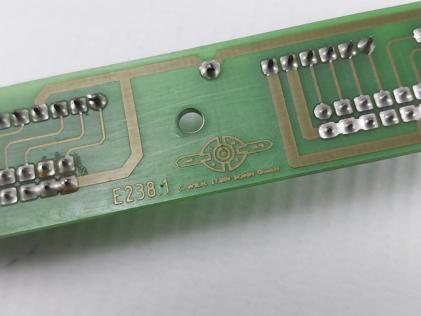 C.Wilh.Stein Sohn E238.1 Pcb Card.
