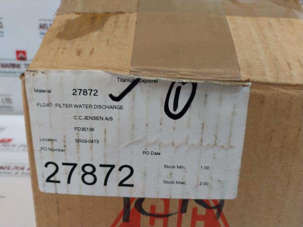 C.C. Jensen 27872 Automatic Water Discharge Float Filter FD35136 M2000