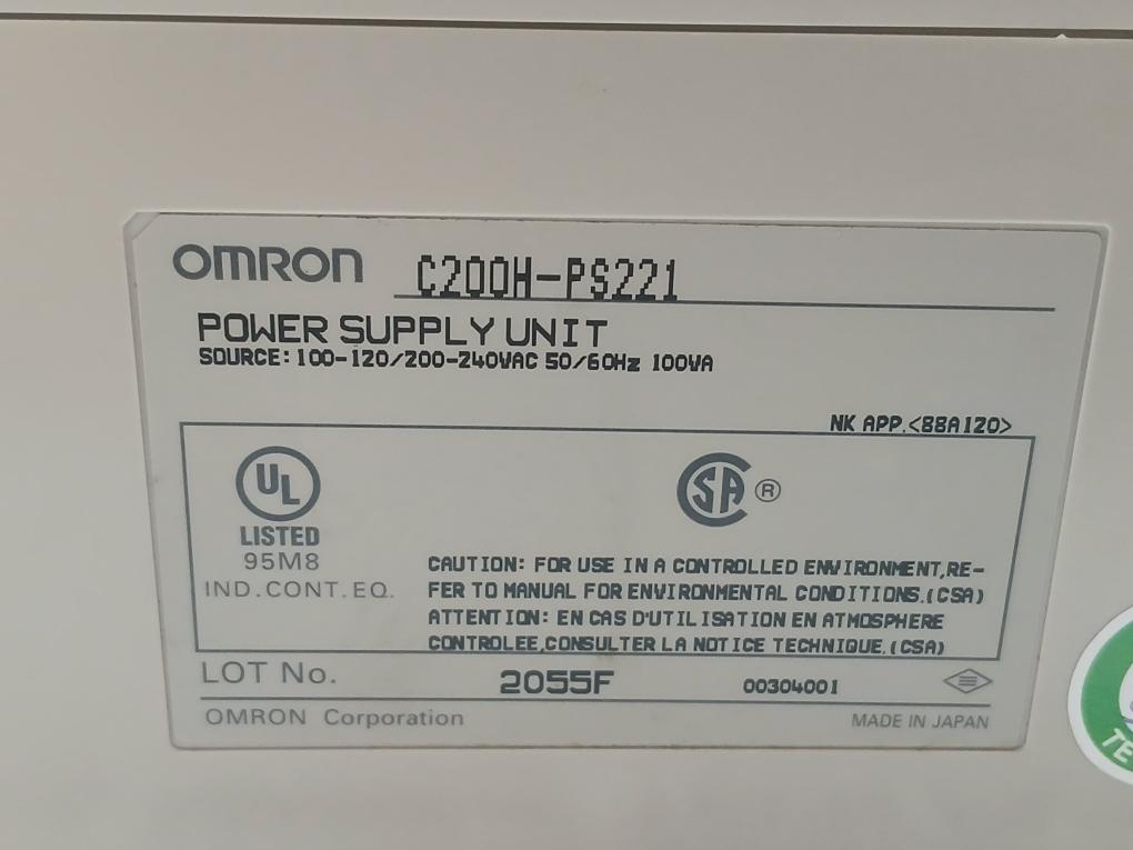 C200H-PS221-Plc-Power-Supply-Unit-200-240Vac-50-60Hz-Omron-210238-8