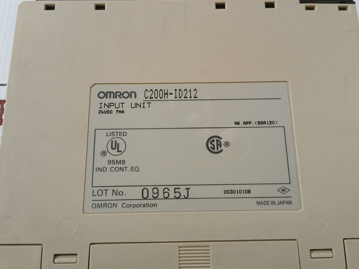 C200H-id212 Discrete I/O Module 24Vdc 7Ma Omron
