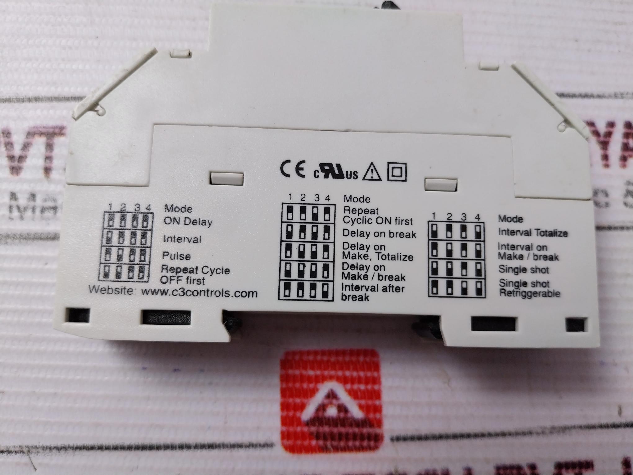 C3 Controls Etr-d17Mf1-10H-1Cmv4 Multifunction Timing Relay