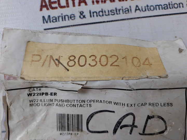 C3 Controls Series 22 Iec W22Ipb-er Pushbutton Operator 80302104