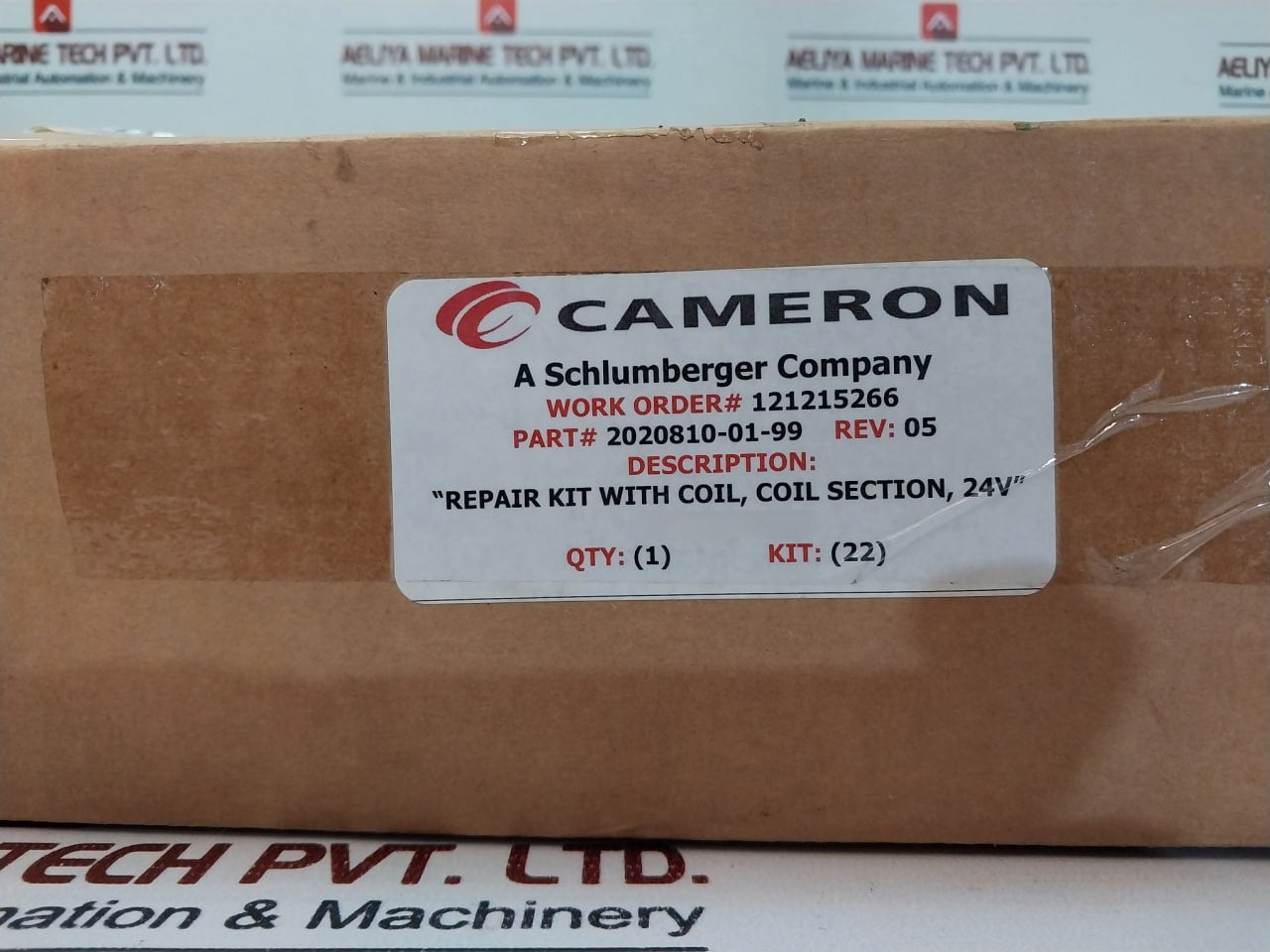 Cameron 2020810-01-99 Solenoid Valve W/ Coil Section Seal Repair Kit 296