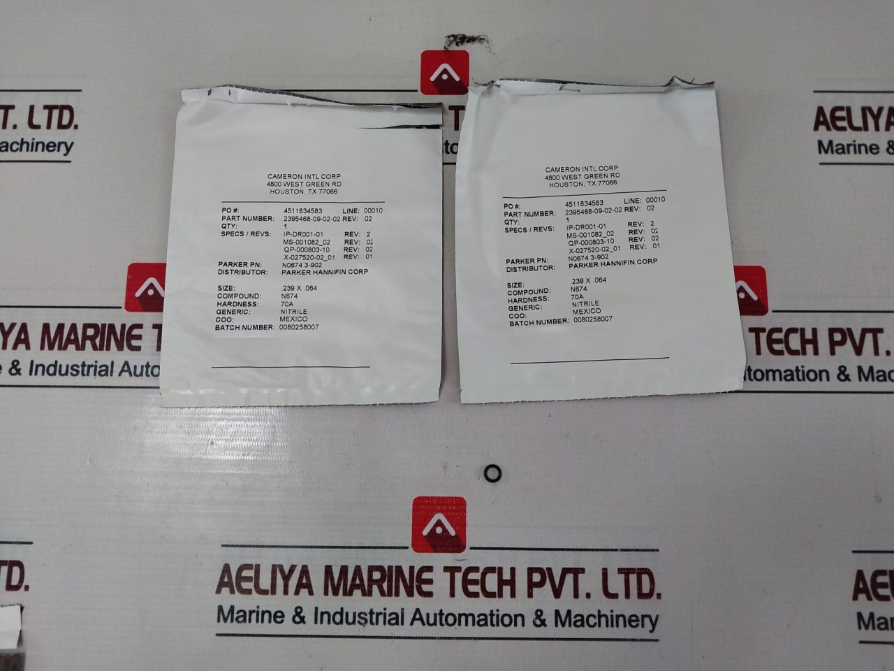 Cameron 2020810-01-99 Solenoid Valve W/ Coil Section Seal Repair Kit 296