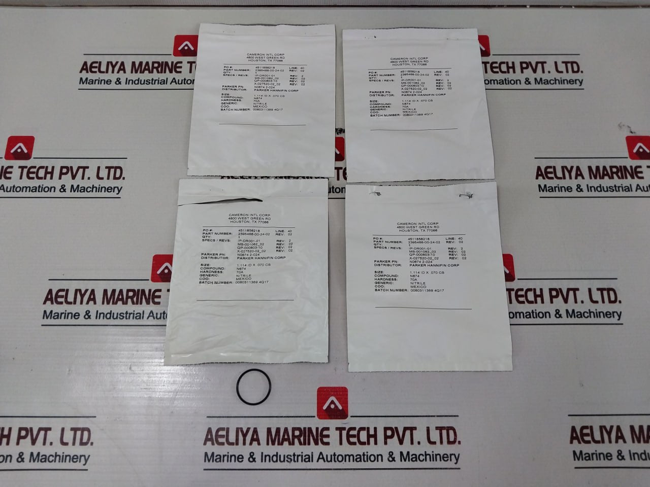 Cameron 2020810-01-99 Solenoid Valve W/ Coil Section Seal Repair Kit 296