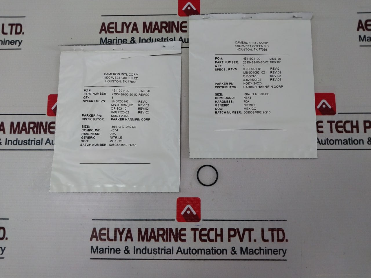 Cameron 2020810-01-99 Solenoid Valve W/ Coil Section Seal Repair Kit 296