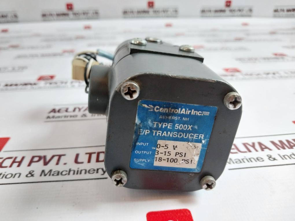 Controlair 500X E/P Transducer 3-15 Psi, 18-100 Psi