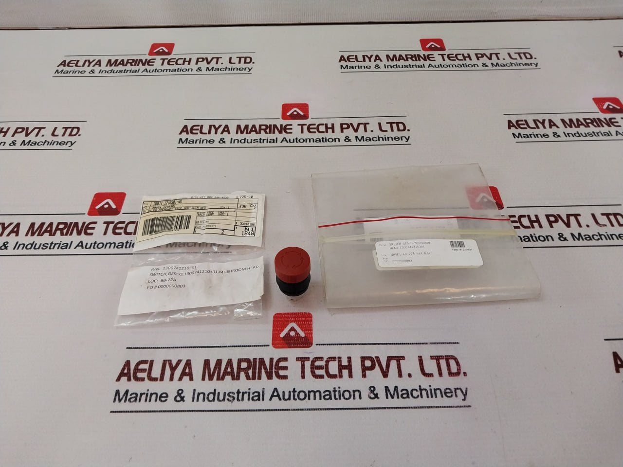 C & K Components 1300741210301 Red Switch