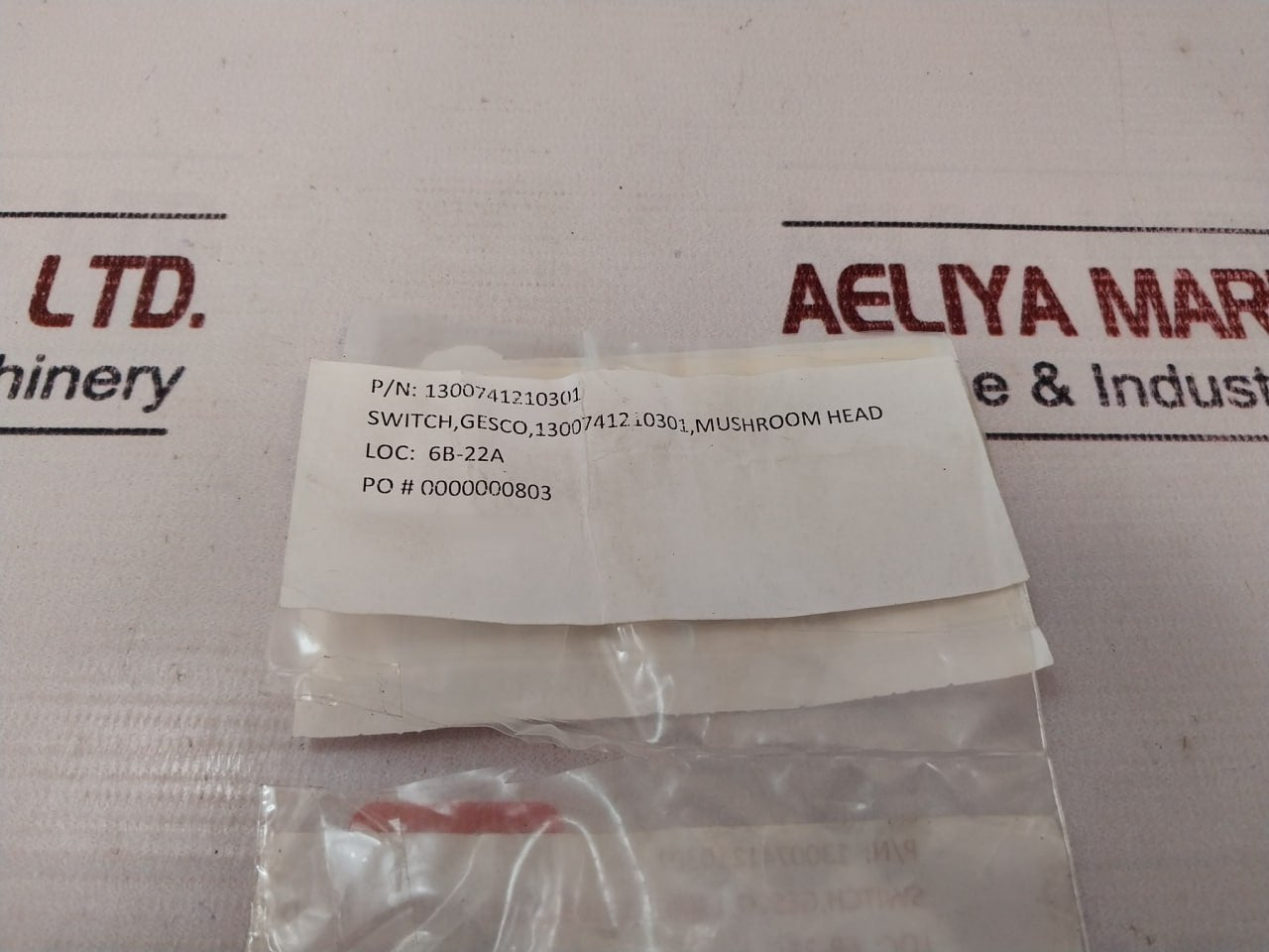 C & K Components 1300741210301 Red Switch