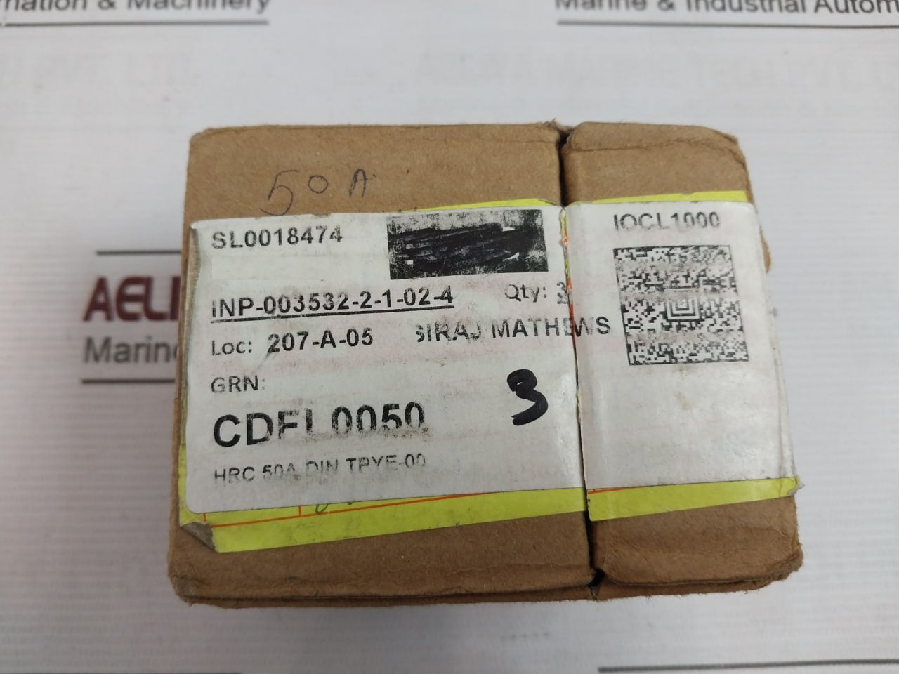 C&S Electric Cdfl00 High Breaking Capacity Fuse Link 50A 500V 80Ka 50Hz