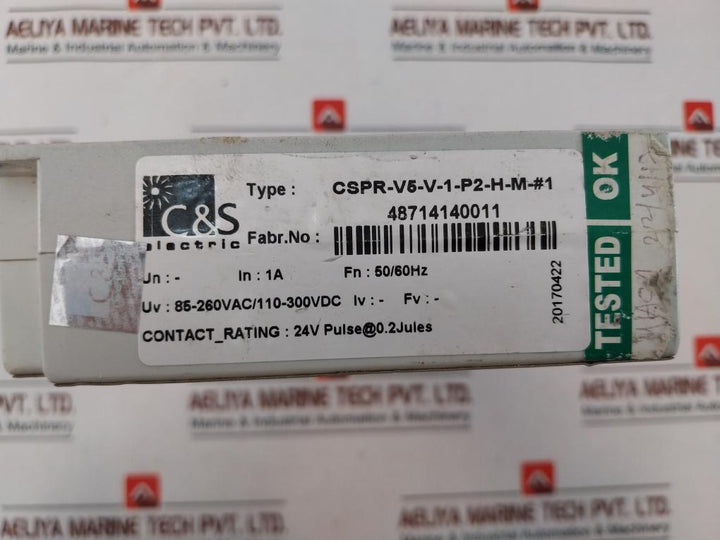 C&S Electric Cspr-v5-v-1-p2-h-m-#1 Over Current Protection Relay