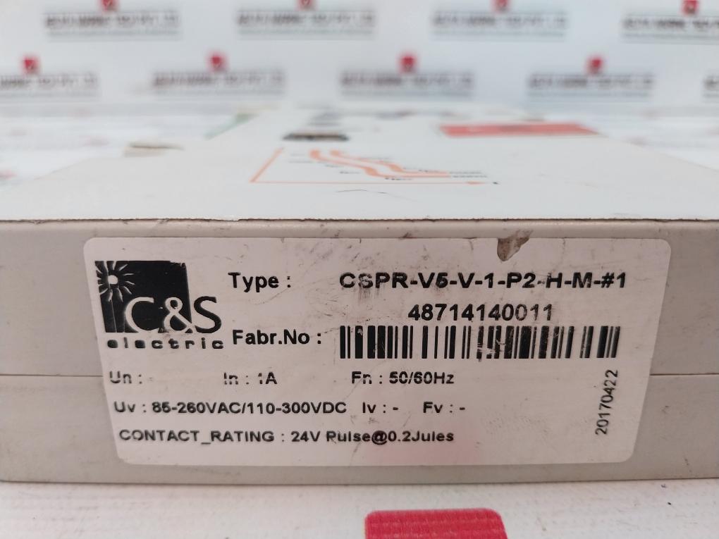 C&S Electric Cspr-v5-v-1-p2-h-m-#1 Over Current Protection Relay