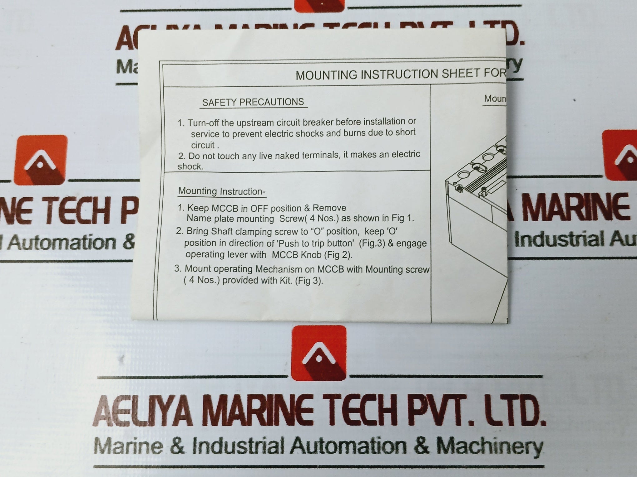 C&S Electric Ehw1-250 Extended Rotary Handle Mccb Rom