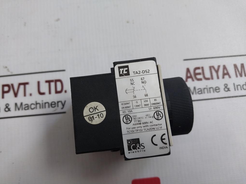 C&amp;S Electric Ta2-ds2 On Delay Timer 1-30S 600V A.C. Max