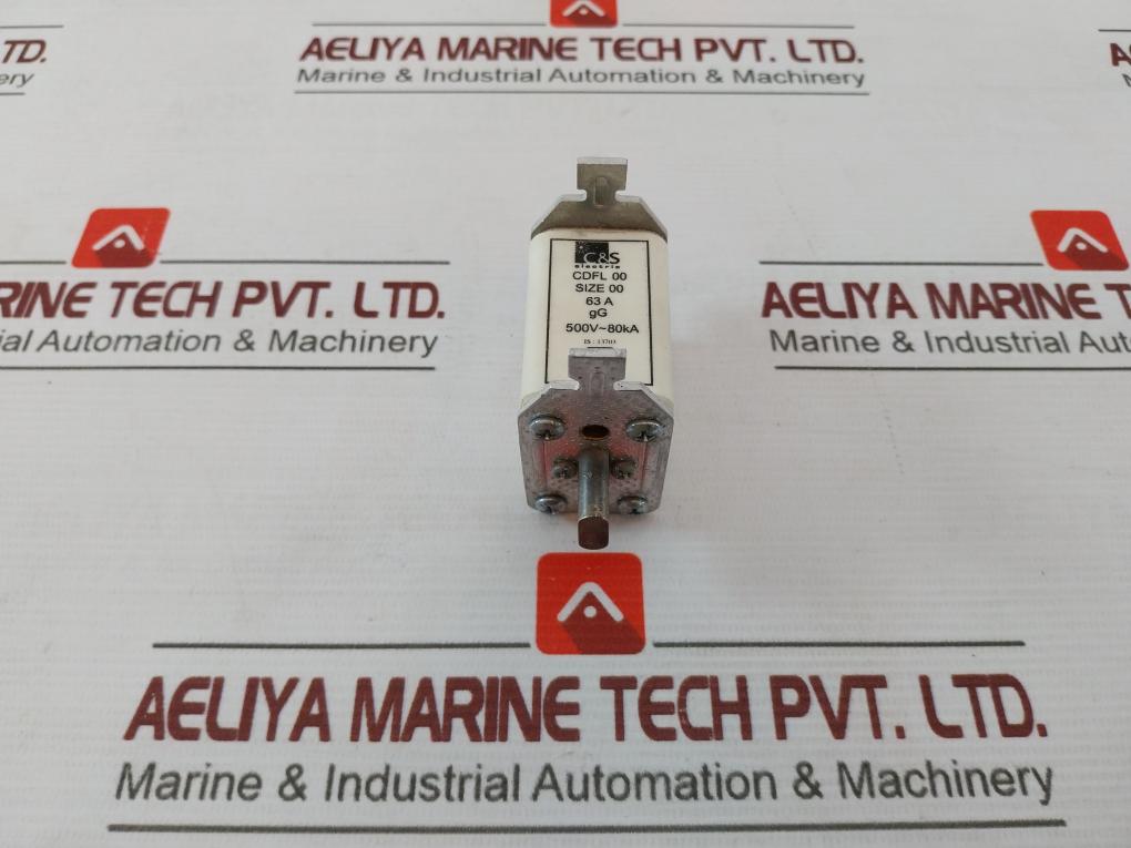 C&S Electric Cdfl 00 Fuse Link 63A Gg 500V 80Ka