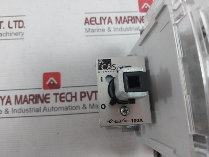 C&S Electric Cssdf100D2 Switch Disconnector 100A 415V 50Hz Is 13947-3/Iec60947-3