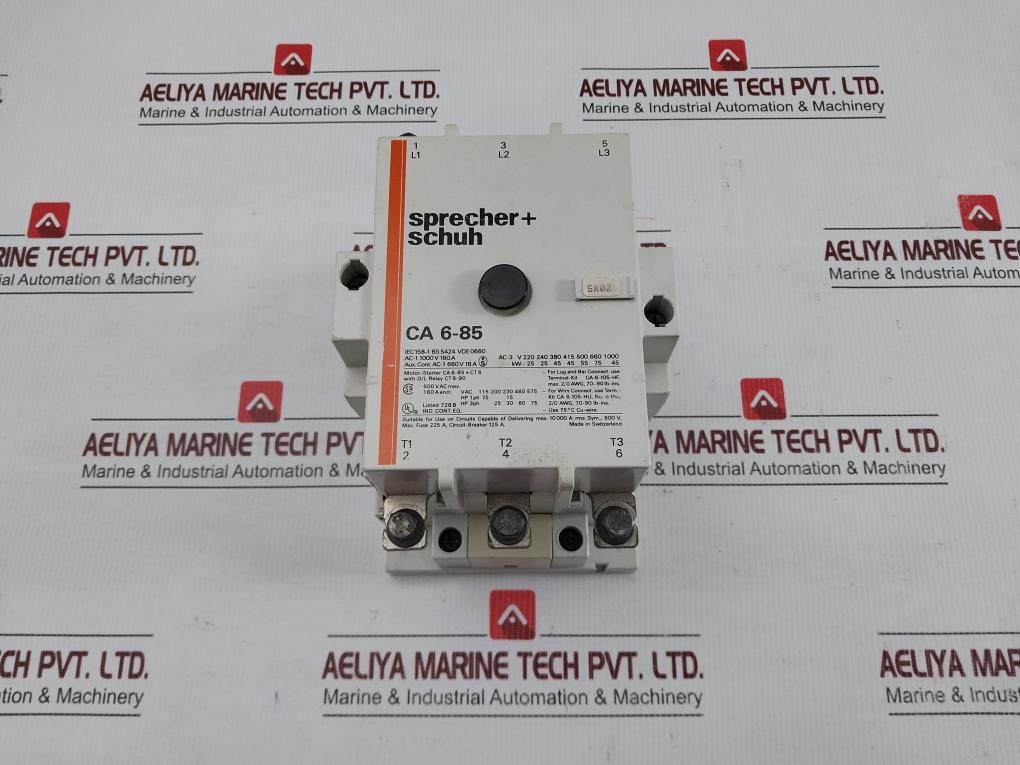 Ca-6-85-Auxiliary-Contactor-600-Vac-16A-A600-P600-Sprecher-Schuh-209668-1