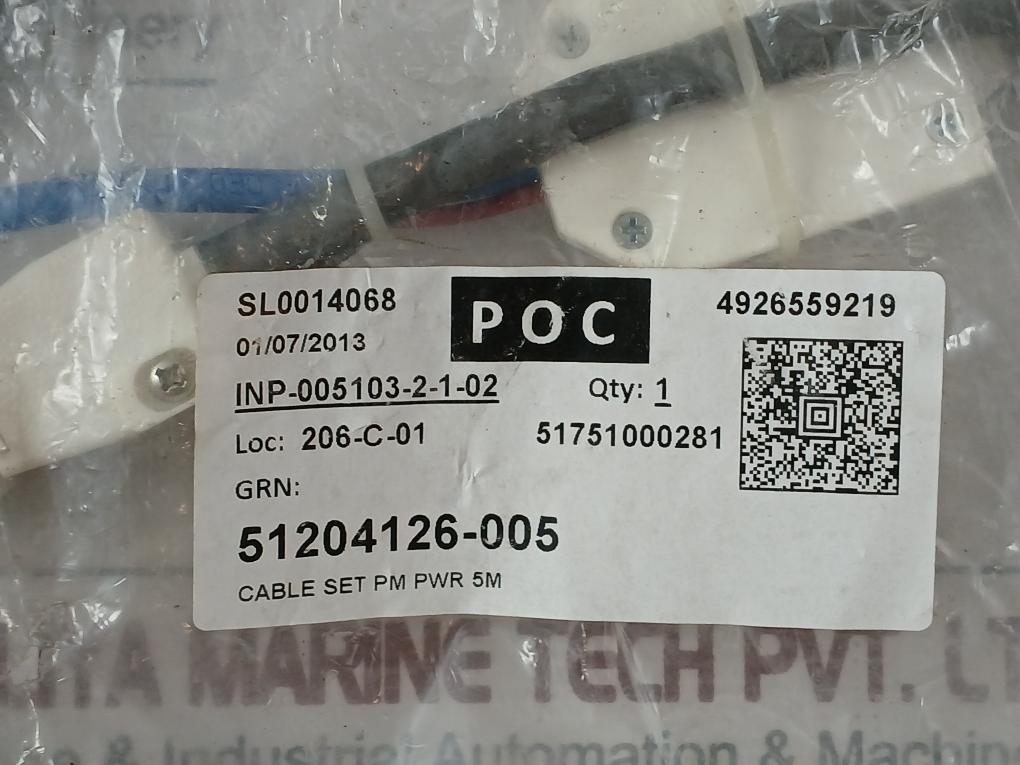 Cable Set By Honeywell Rev B Part No: 51204126-005