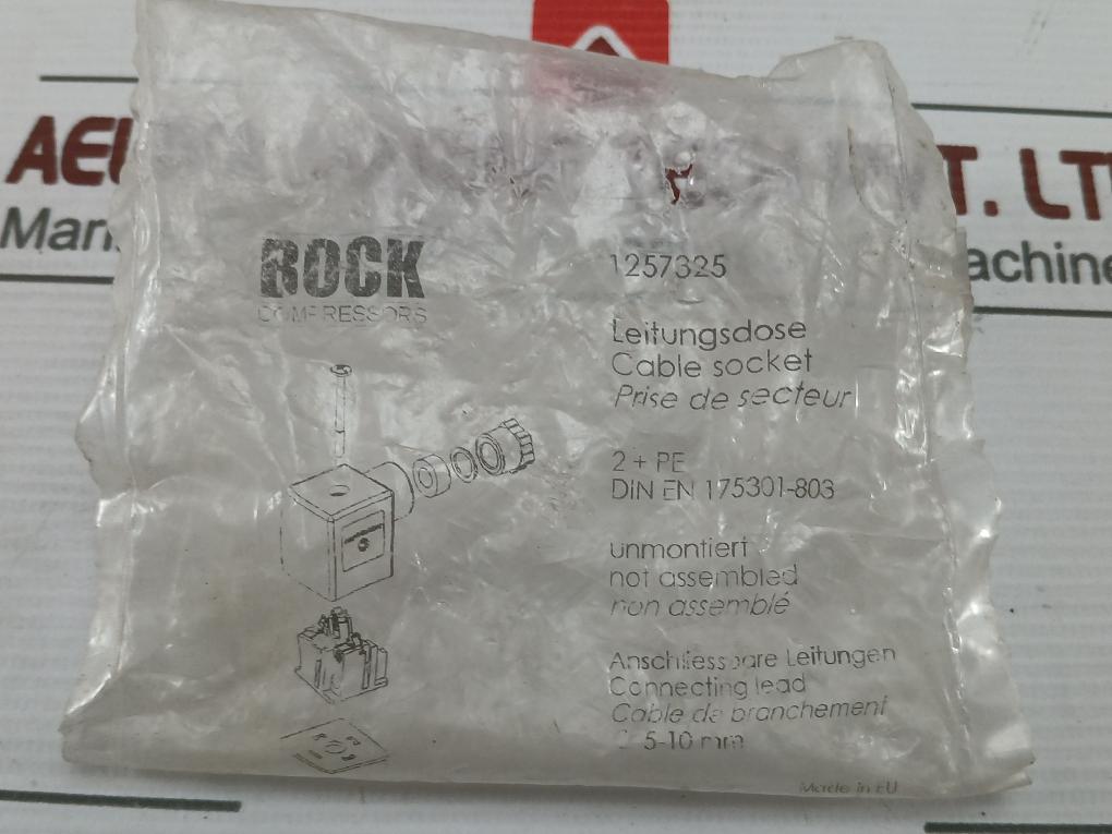 Cable Socket Connector Set 1257325 Bock 10A 250V Ac Dc