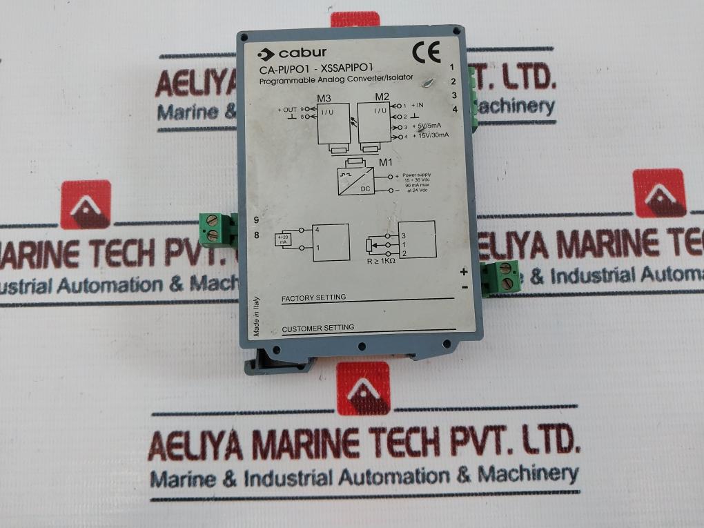 Cabur Ca-pi/Po1-xssapipo1 Programmable Analog Converter/Isolator