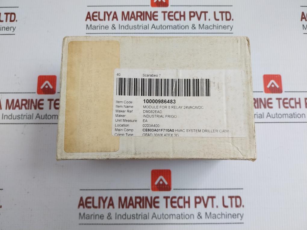 Cabur Relay Module Xr082Ead 8-channel 24Vac/Vdc