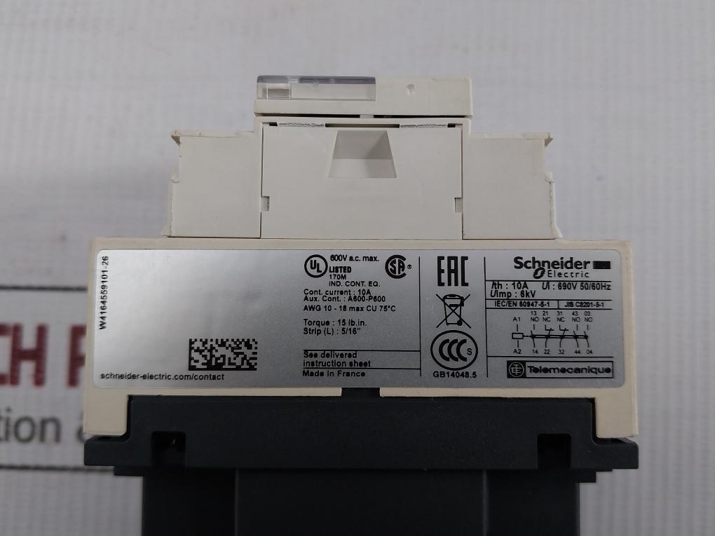 Cad32M7 Control Relay 220V 50/60Hz Schneider Electric