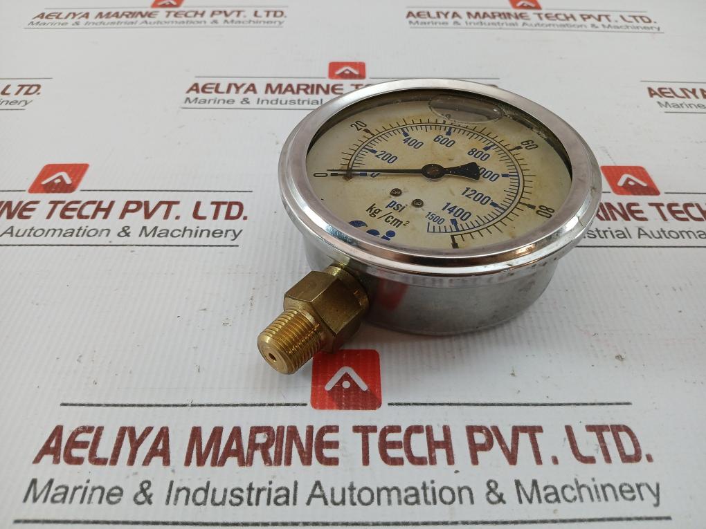 Cai 0 To 100 Kg/Cm2-0 To 1500 Psi Pressure Gauge