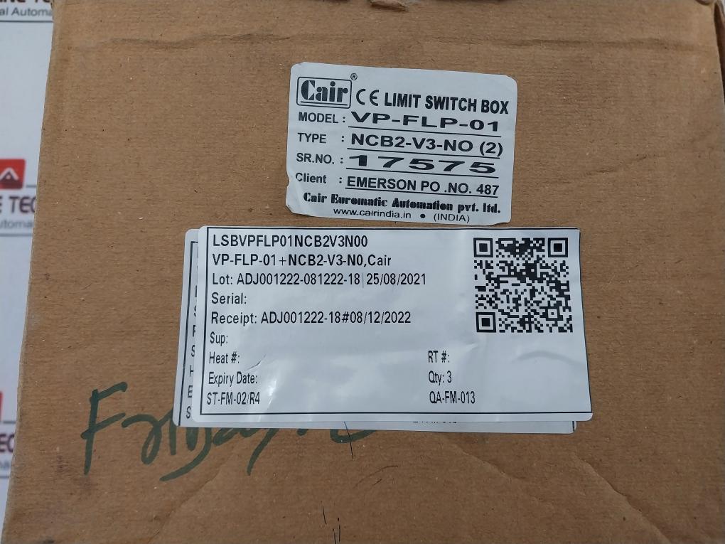Cair Vp – Flp – 01 Explosion Proof Limit Switch Box 1/2” Npt