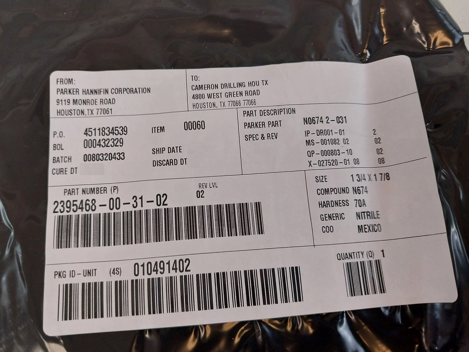 Cameron 2020810-01-99 1/8â€ Solenoid Valve With Coil Repair Kit 2232325-01