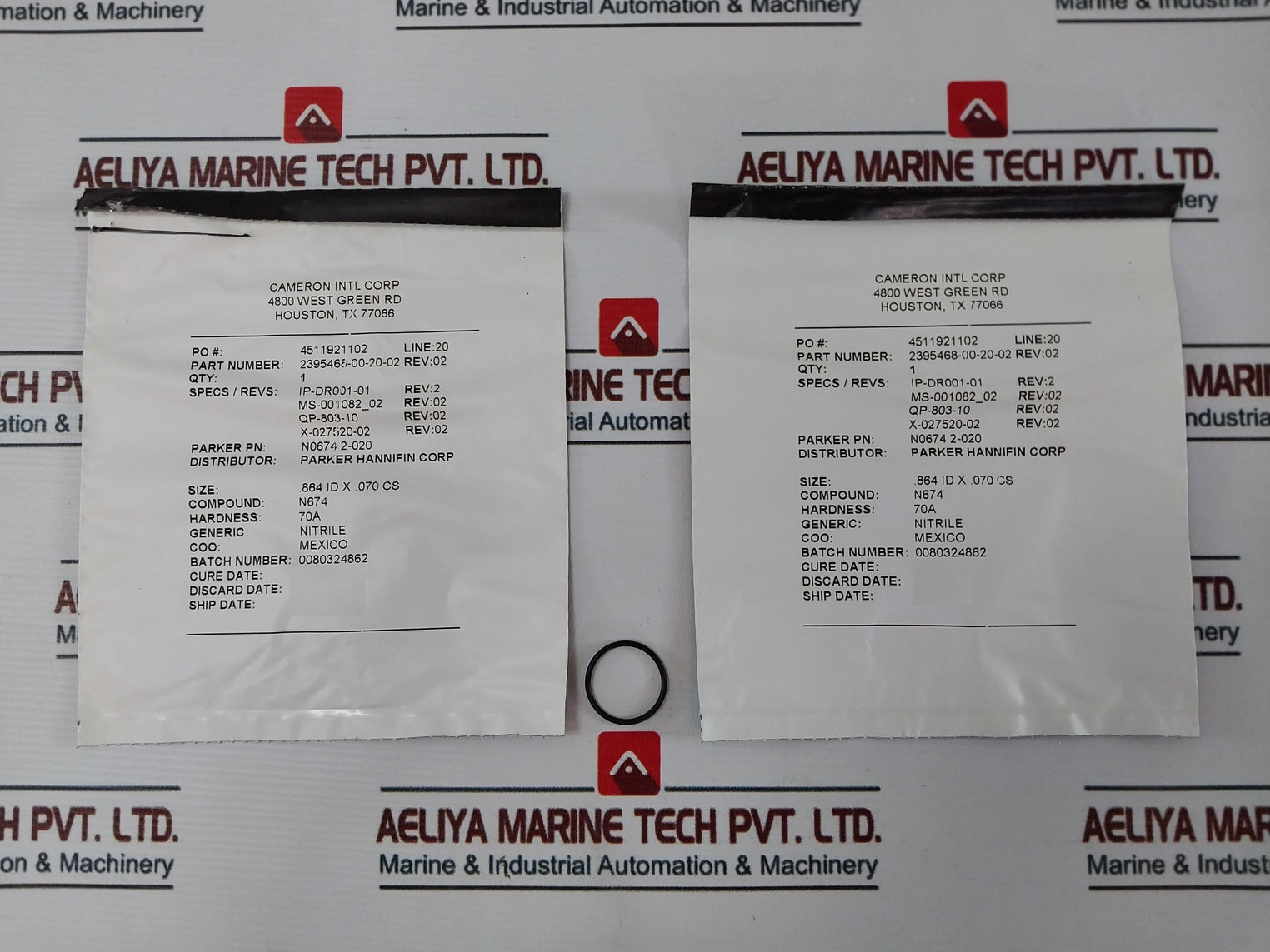 Cameron 2020810-01-99 Pressure Solenoid Valve Coil Repair Kit Rev.09