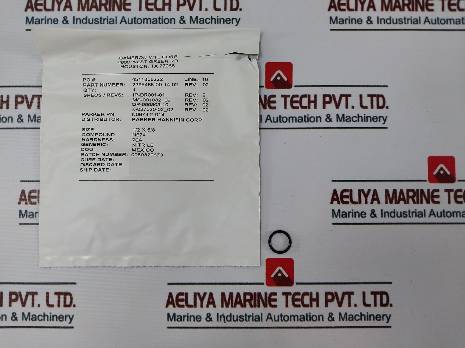 Cameron 2020810-01-99 Pressure Solenoid Valve Coil Repair Kit Rev.09